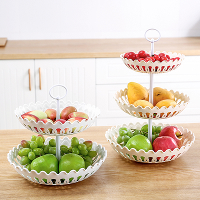 欧式简约三层水果创意托盘