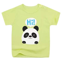 Зеленая футболка с коротким рукавом, короткий рукав