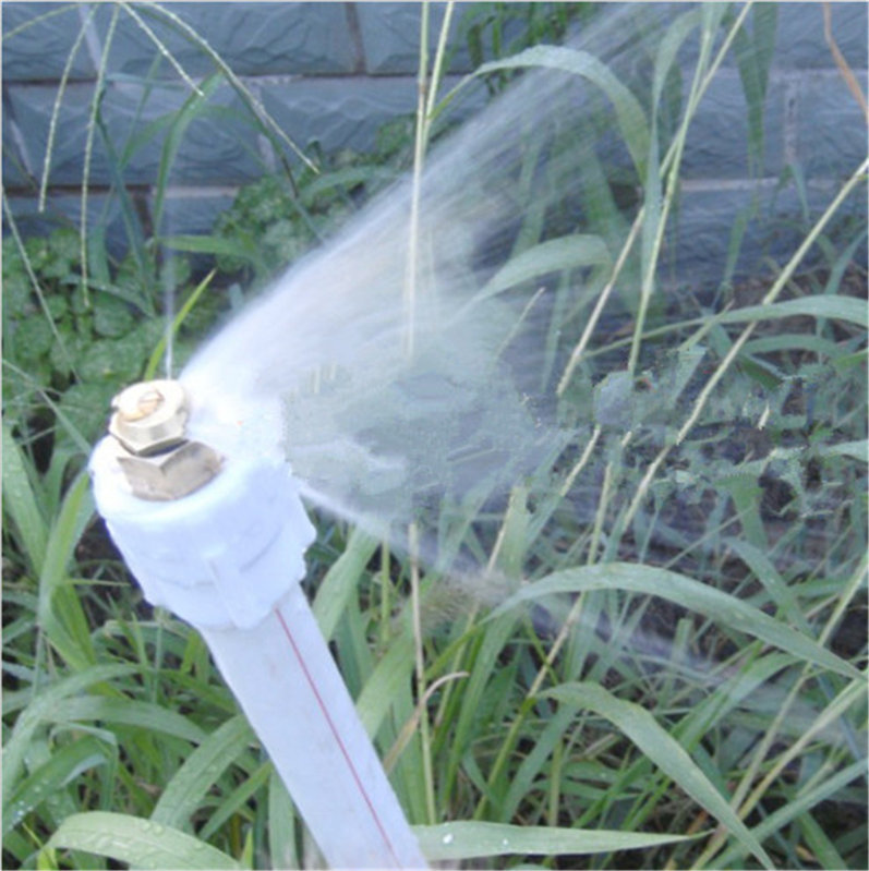 6-Point All-Copper Adjustable Single-Sided Refraction Semi-Mist Nozzle 180-Degree Spray Cooling Lawn Gardening Fan-Shaped Nozzle