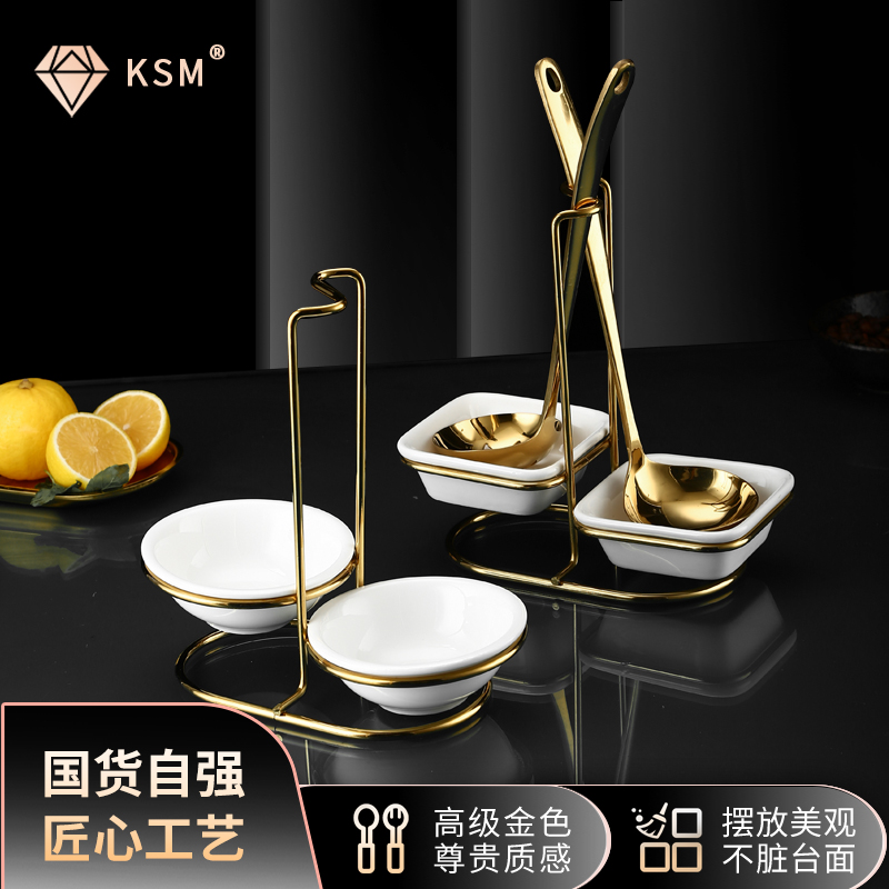 Stainless Steel Public Chopstick Rack Dining Room Hung Spoon Rack Fire Pan Store Spoonful Spoon Rack Nursery Hot Pot Soup Spoon Suit Bracket
