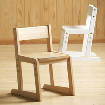 Export day adjustable lifting childrens chair pure solid wood baby stool backrest chair small stool infant learning chair
