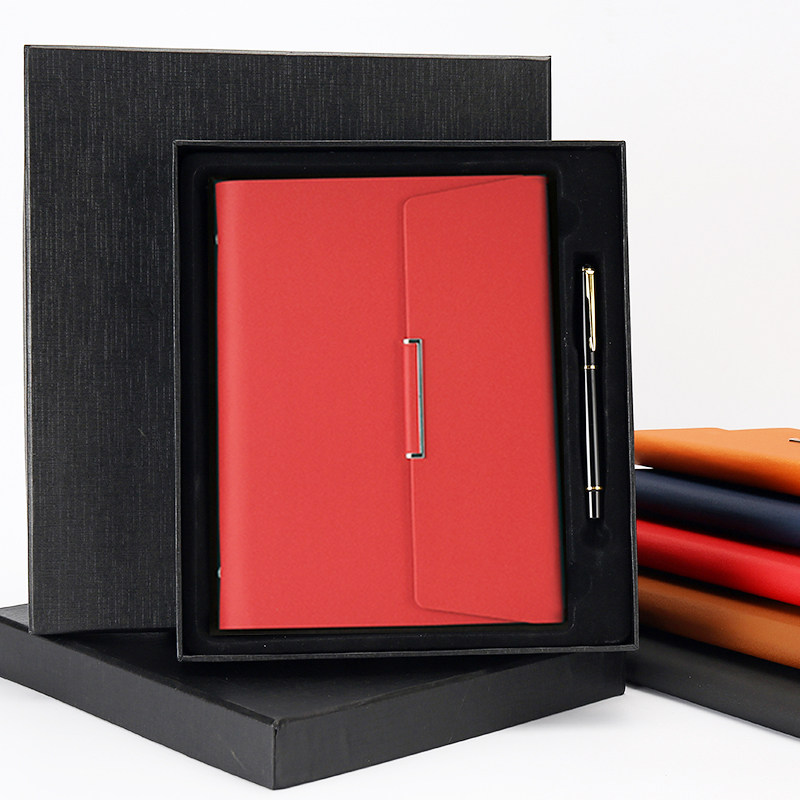 Custom Notebook Sub Gift Box Sets of print LOGO A5 trifold loose-leaf This work Conference Recording this Corporate Annual Meeting Practical gift delivery to customer Courtesy Creative Office Accessories