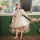 Children's dress, princess dress, fashionable high-end flower girl wedding girl piano playing host catwalk performance clothing spring