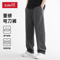 【Тяжелые ремесленные штаны】 Средний серый#твердый цвет