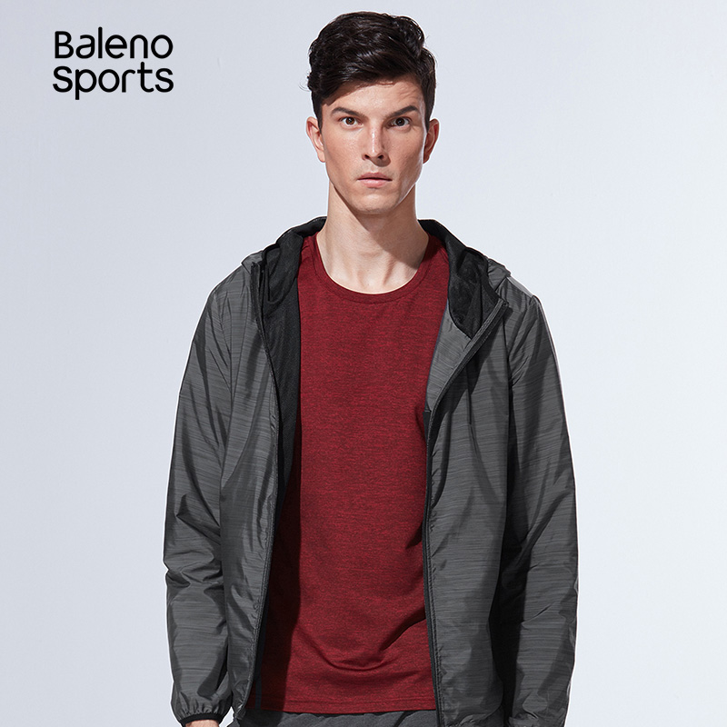 Hood Youth Baleno Banney Đường áo gió nam Casual Handsome thể thao ngắn Coat Skin Coat M