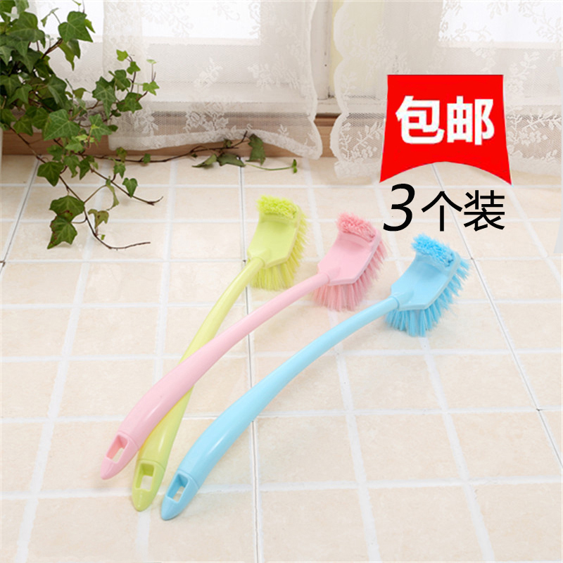 3 long-handled toilet brush sets household double-sided soft wool toilet cleaning toilet brush toilet brush no dead ends