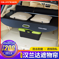 Suitable for 15-2021 Toyota New Highlander trunk shade tail box 19 decoration 18 modified accessories