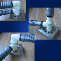 Washing machine yi fen er floor drain Joint Sewer pipe outlet pipe two-in-one downcomer kitchen pass-through