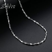 925 Silver Necklace Mens Tide Personality Domineering Crude choker Korean Simple Student Joker Yuanbao Chain