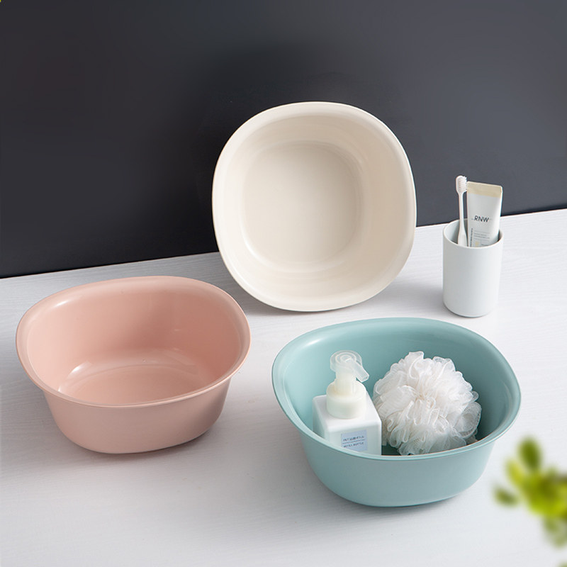 Small Washbasin Home Plastic Small Number Square Basin Baby Wash Face Basin Wash Vegetable Basin Wash Underwear Special Basin