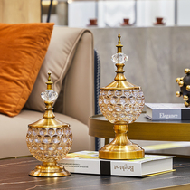 Living room TV cabinet European-style ornaments Wine cabinet decorations Modern simple crafts luxury entrance home furnishings