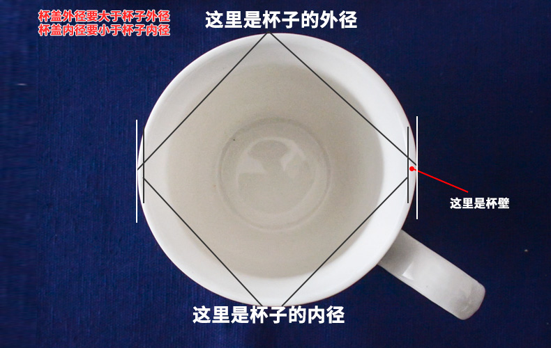 Lid ceramic general design keller cup accessories star cup cover cup, porcelain g cover sheet sells cup Lid