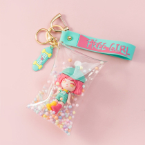 Cartoon doll hand rope keychain pendant creative personality car chain keyring ring ornaments