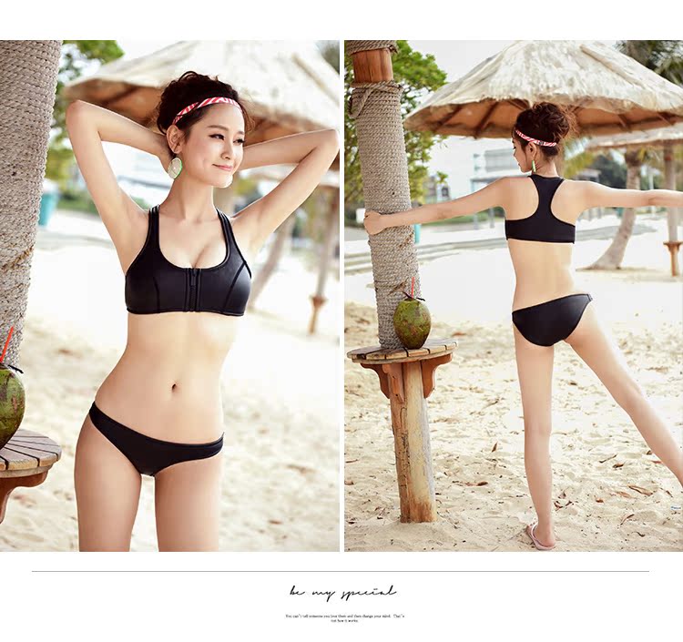 Ưu đãi đặc biệt Hàn Quốc mặc bikini gió tam giác gợi cảm bảo thủ là áo ngực mỏng tập hợp áo tắm nữ đi biển - Bikinis đồ bơi nữ 2 mảnh