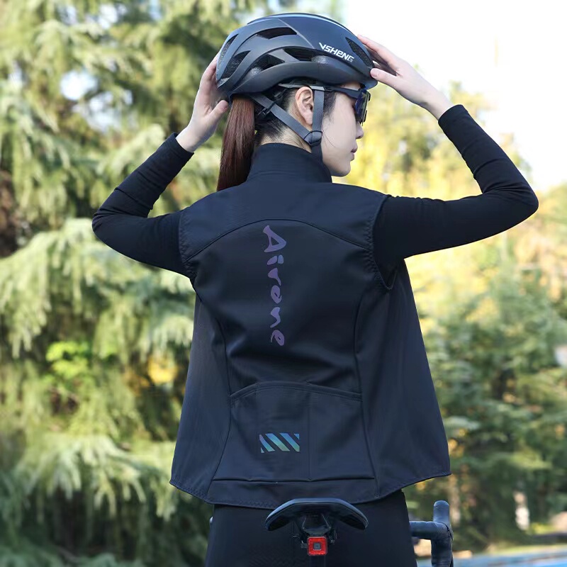 Fleece Cycling Vest Windproof Cycling Clothing Women's 2026 New Autumn and Winter Cycling Top Jacket Men's Windbreaker Fleece Cycling Vest Windproof Cycling Clothing Women's 2026 New Autumn and Winter Cycling Top Jacket Men's Windbreaker