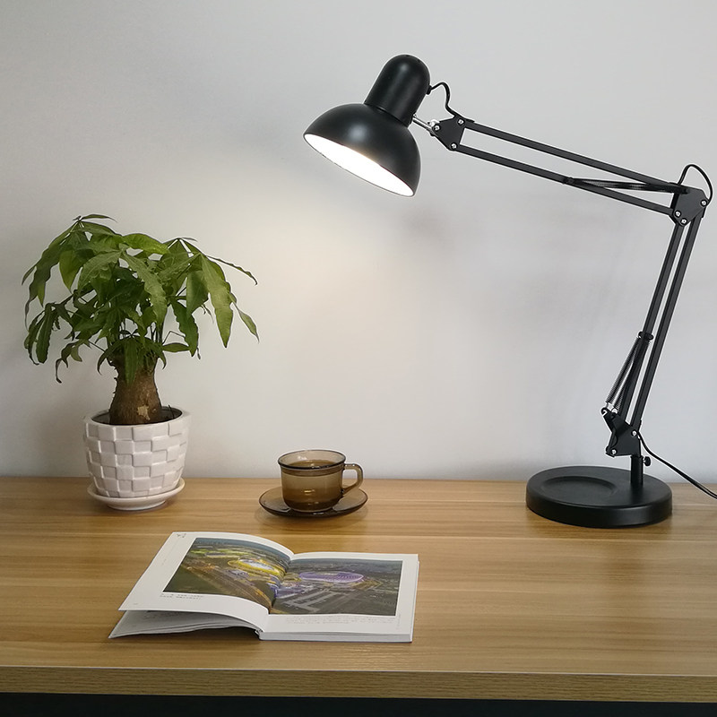 LED Long Arm Folding Clip Chassis Learning Eye Care Eye Table Lamp Dormitory Bedside Table Beauty Chia embroidery work shooting