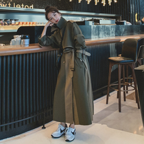 Military Green Wind Clothes Girl Mid 2022 Spring Autumn New Korean version Relaxed Bf Temperament Hit with Large Clothing Casual Jacket