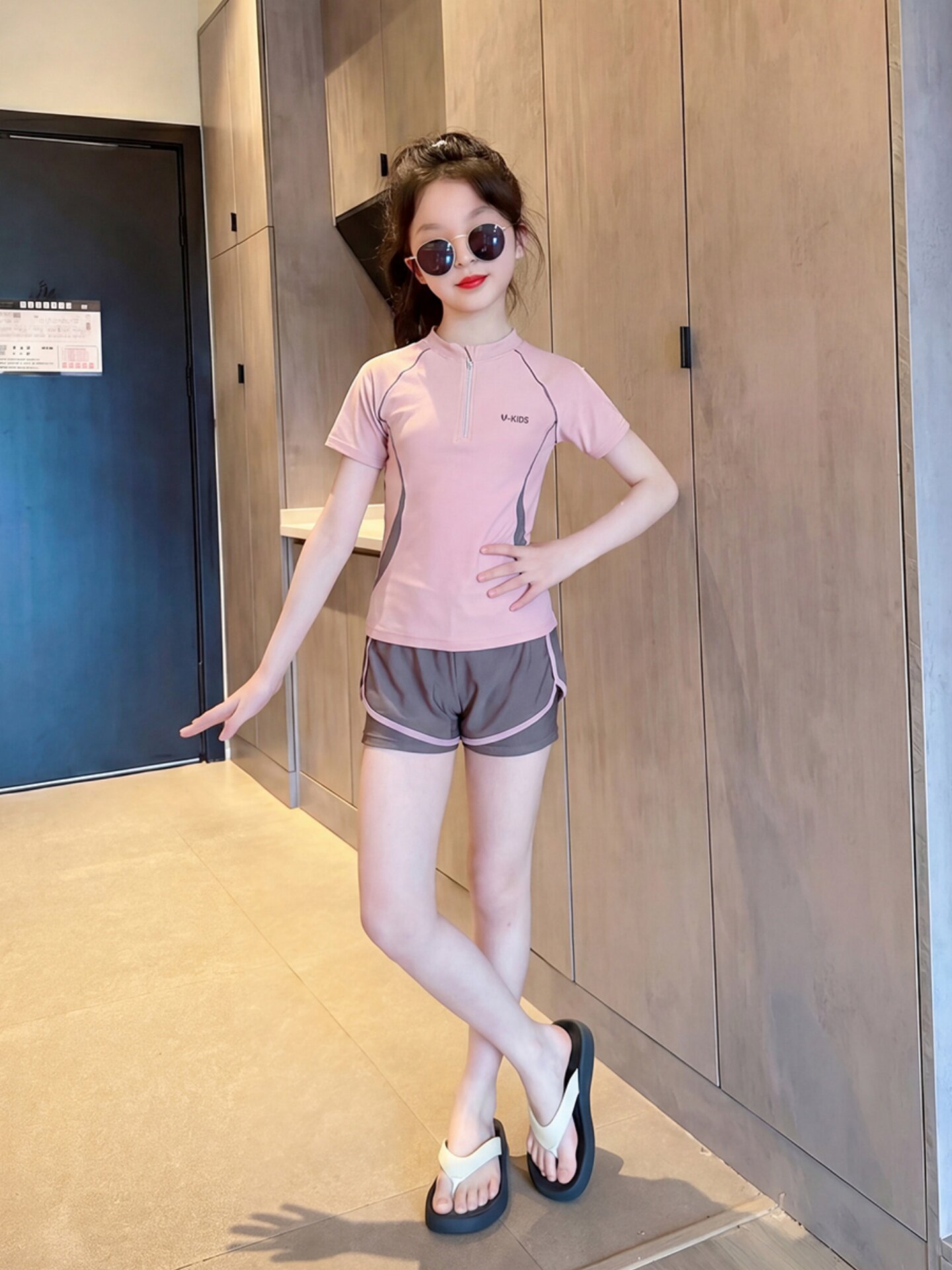 女童游泳衣分体中大童女孩泳衣2026夏季新款儿童速干专业训练泳装 — 6