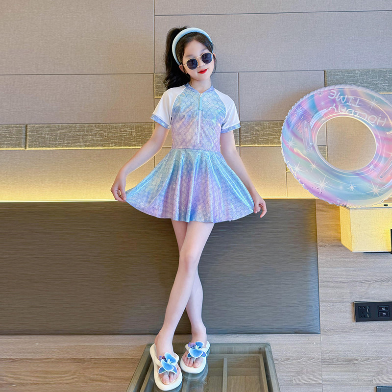 Advanced Girl's Swimsuit 2026 New Seaside High Beauty Big Children's Mermaid Swimsuit Little Girl's Swimsuit