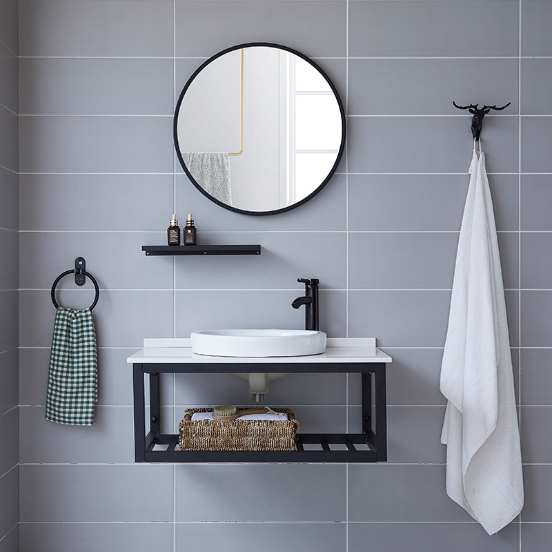 Wall-mounted Washbasin Cabinet Combination Small Household Type Washbasin Washbasin Ceramic Wash Table Basin Marble Wash table