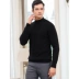 Một chiếc áo len cashmere nam cashmere cổ tròn áo len mùa thu và mùa đông mới áo len sọc dày dày - Áo len Cashmere