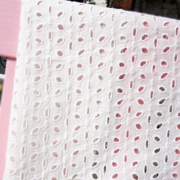 Handmade vải tự làm vải nhập khẩu vải thêu rỗng vải cotton vải cotton thô