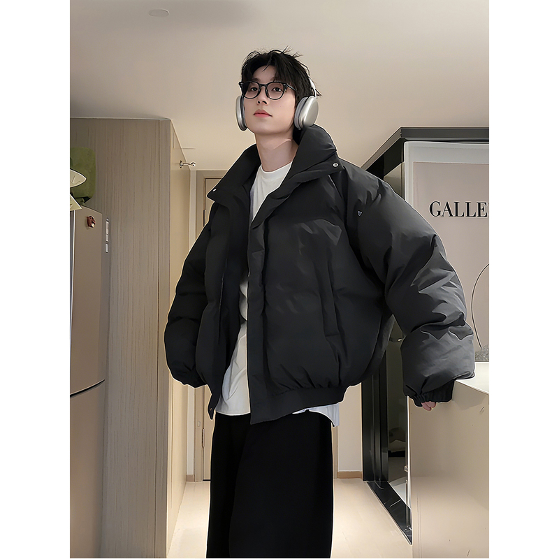 American-Style Tie-Dye Dirty-Look down Jacket for Men, Winter Thickened Retro Stand-Up Collar Coat, High-End Cotton Padded Jacket American-Style Tie-Dye Dirty-Look down Jacket for Men, Winter Thickened Retro Stand-Up Collar Coat, High-End Cotton Padded Jacket