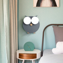 Childrens room wall lamp boys and girls creative personality cartoon owl modeling cute home room bedside lamps