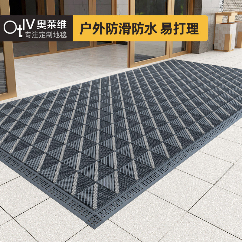 Commercial outdoor floor mats non-slip foot mats outdoor hotel door mats entry door mats three-in-one stitching carpet