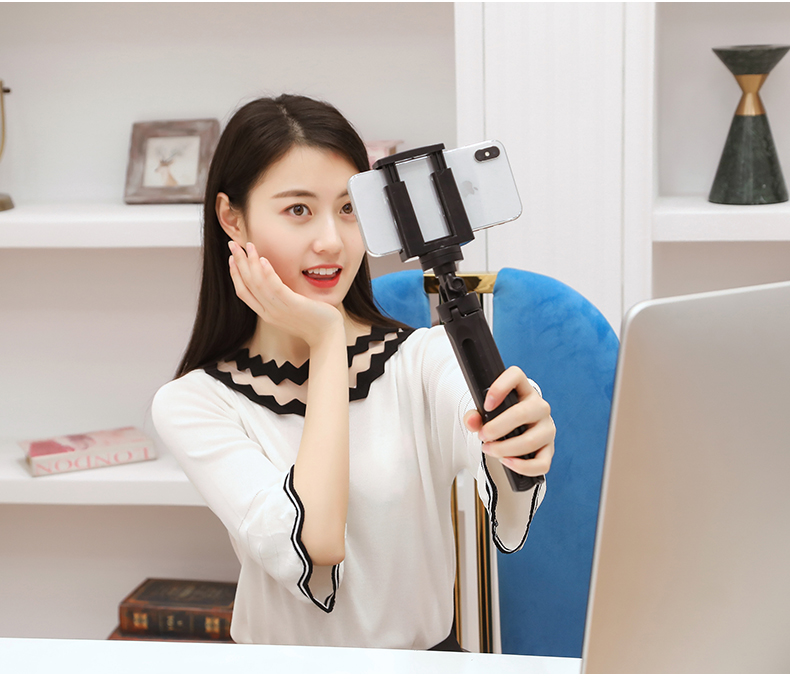 Điện thoại di động máy tính để bàn khung neo chân máy ảnh trực tiếp video chụp ảnh ngoài trời clip đơn giản lười biếng xem đầu giường TV xem hiện vật nhỏ cầm tay nhỏ gọn nhanh chóng đa chức năng kệ chân máy - Phụ kiện điện thoại di động ốp redmi note 10