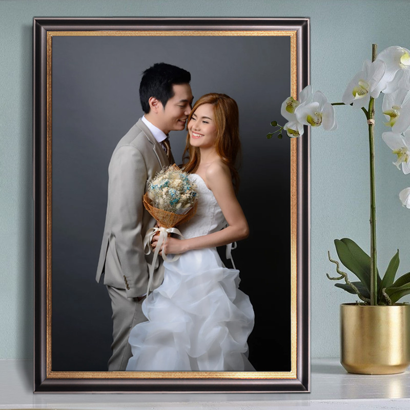 Wedding Dress Photo Wash Photo Plus Photo Frame Hanging Wall Brief Bedroom Tie Wedding Photo Enlarged made into photo frame for flushing 24 inch