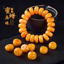 Honeywax with pearl drum beads string single beads of single beads plays with gold accessories for single-pearl moon bodhi accessories