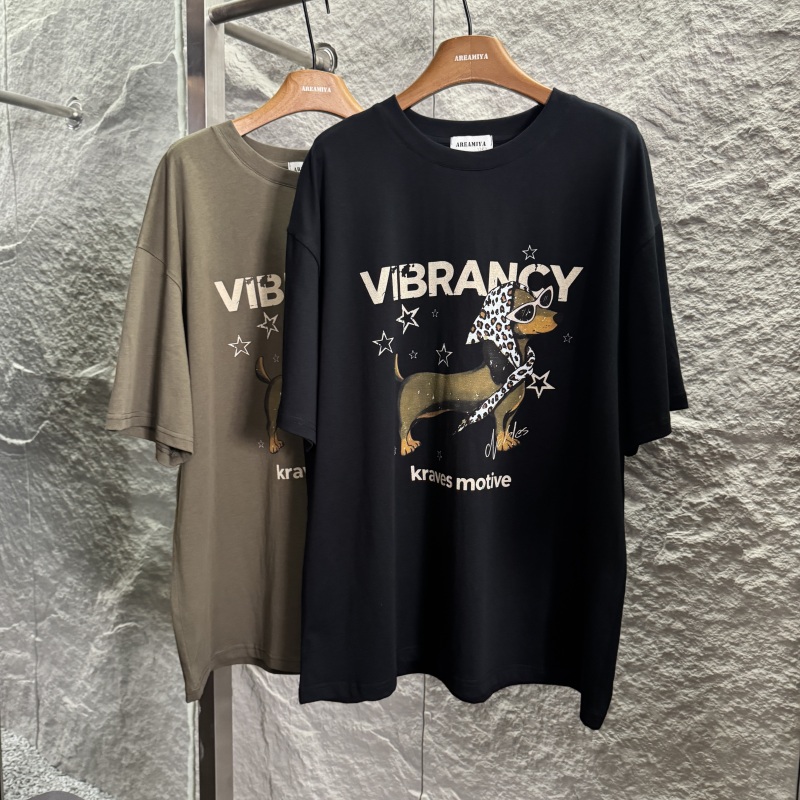 【Dachshund Puppy】Summer Women's Loose Casual Printed Versatile Short-Sleeved T-Shirt Top Cp1287