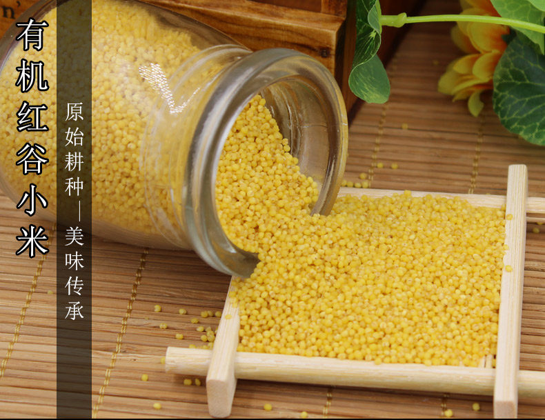 朱碌科東北有機(jī)紅谷黃小米250g*4袋