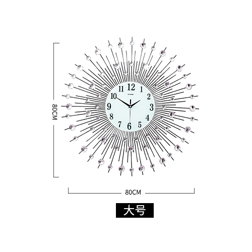 Large Size (80 * 80Cm) Send Dandelion Wall StickerNorthern Europe clocks and watches Wall clock a living room atmosphere household modern personality originality Light luxury fashion Silence Simplicity quartz Clock