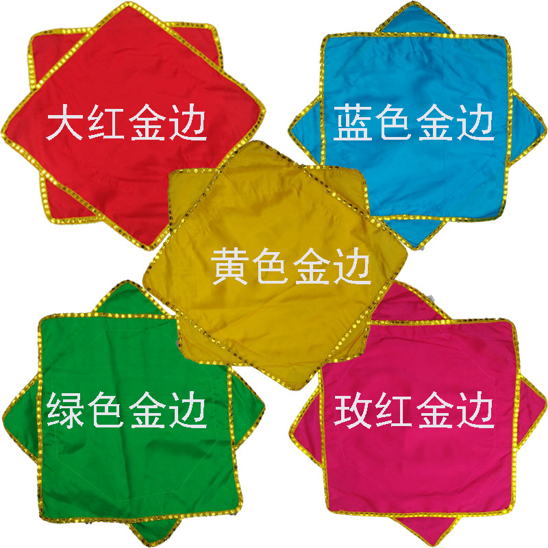 Cotton cotton silk Cotton handkerchief Handkerchief Flower octagonal towel Dance handkerchief soft fabric