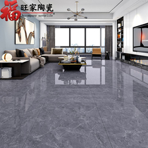 Foshan modern living room balcony floor tiles 800x800 dark gray whole body brick marble tile new floor tiles