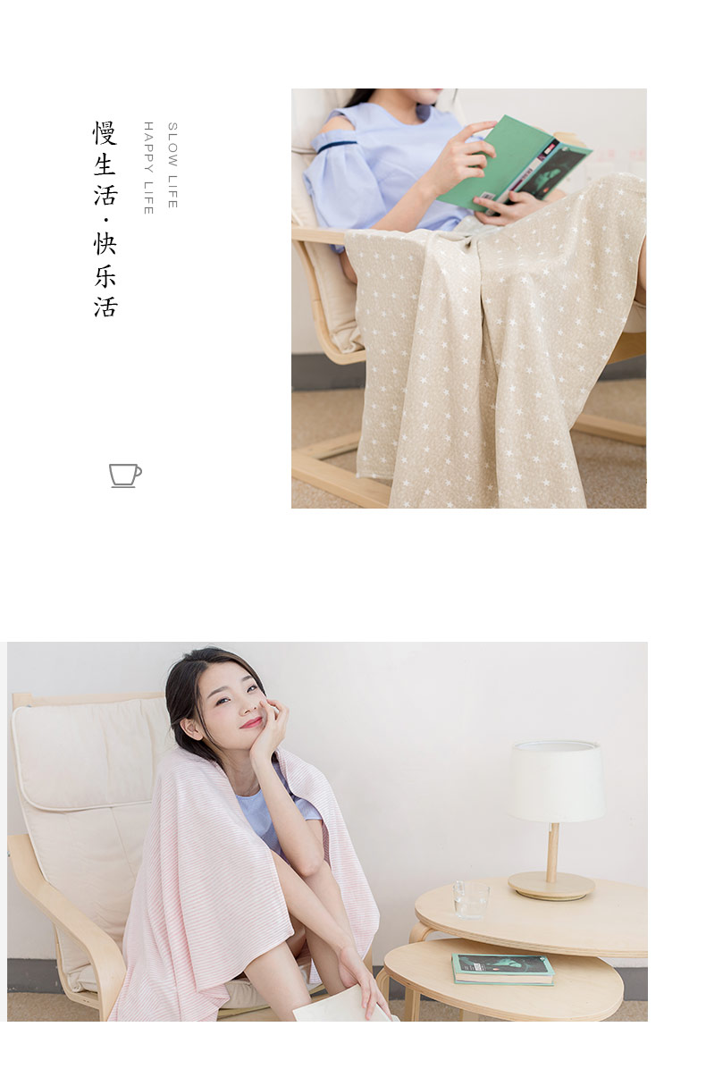 Văn phòng ngủ chăn mền nhỏ chăn lông đơn máy bay trưa nghỉ chăn mền mỏng không khí giản dị điều chăn - Ném / Chăn chăn nhung tuyết
