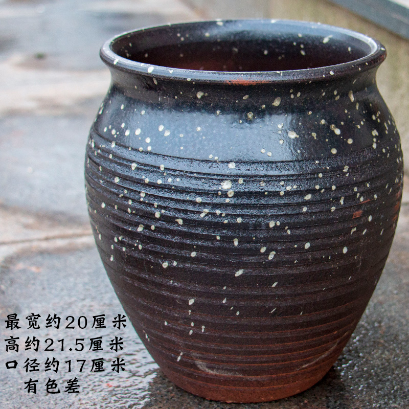 Chinese rose flower pot coarse pottery meaty plant to heavy ceramics high flowerpot orchid POTS mage old running to restore ancient ways more meat