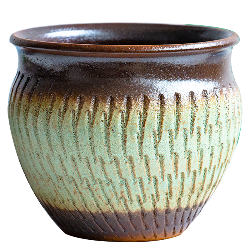 Fleshy flowerpot coarse pottery meaty plant orchid rose ceramic analyzes money plant POTS mage old running heavy flower pot