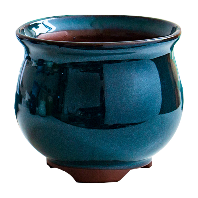 Meaty plant pot coarse pottery flowerpot, fleshy green plant rose medium old running high pot ceramic hu, restoring ancient ways