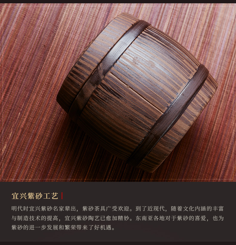 Yixing purple sand tea pot ceramic 1 catty the packed powder POTS pu - erh tea tea large storage detong caddy fixings kung fu tea set