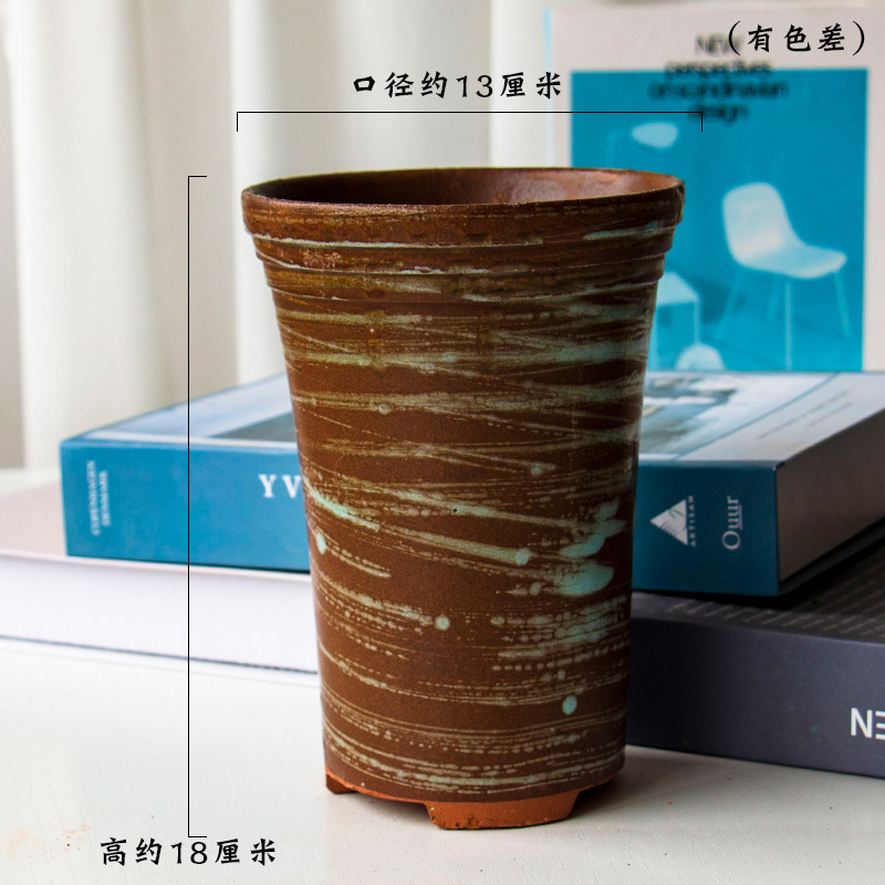 Meaty plant pot set ceramic flower POTS, fleshy rose character coarse pottery violet arenaceous mage, high pot of gop from running