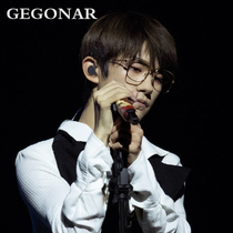 Big frame color-changing net celebrity concert with the same gold silk edge glasses frame mens tide radiation-proof blue light with myopia glasses women