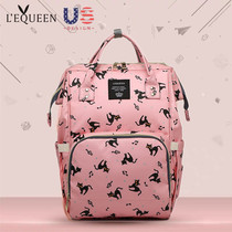 LEQUEEN mommy bag backpack multi-function large capacity New Baby out light mother bag mother baby bag