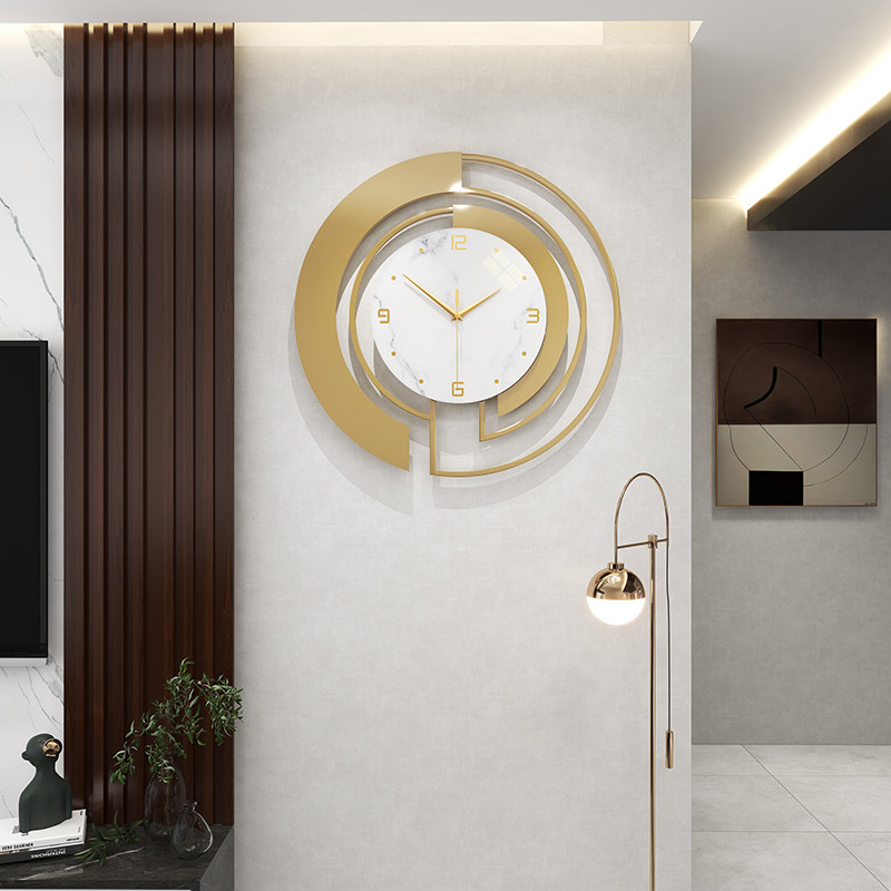 Light extravagant hanging bell modern minimalist atmospheric dining room Watches Living Room Home Fashion 2021 New Decorative Clock Hanging Wall