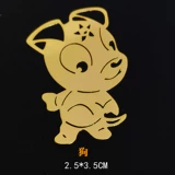 Мобильный телефон, мультяшная металлическая наклейка, оберег на день рождения, защитный амулет, ноутбук, китайский гороскоп, с печатью вашего логотипа