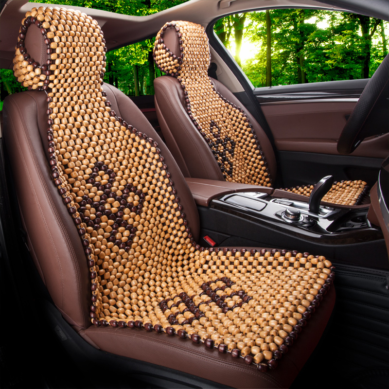 Car Big Van Van Van Business Car Summer Wood Bead Cushion Single With Backrest Wooden Seat Cushion Cool Cushion