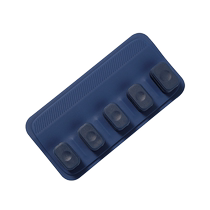 Silicone magnetic cable organizer set with multi-slot computer data cable organizer desktop mobile phone charging cable fixed cable clip