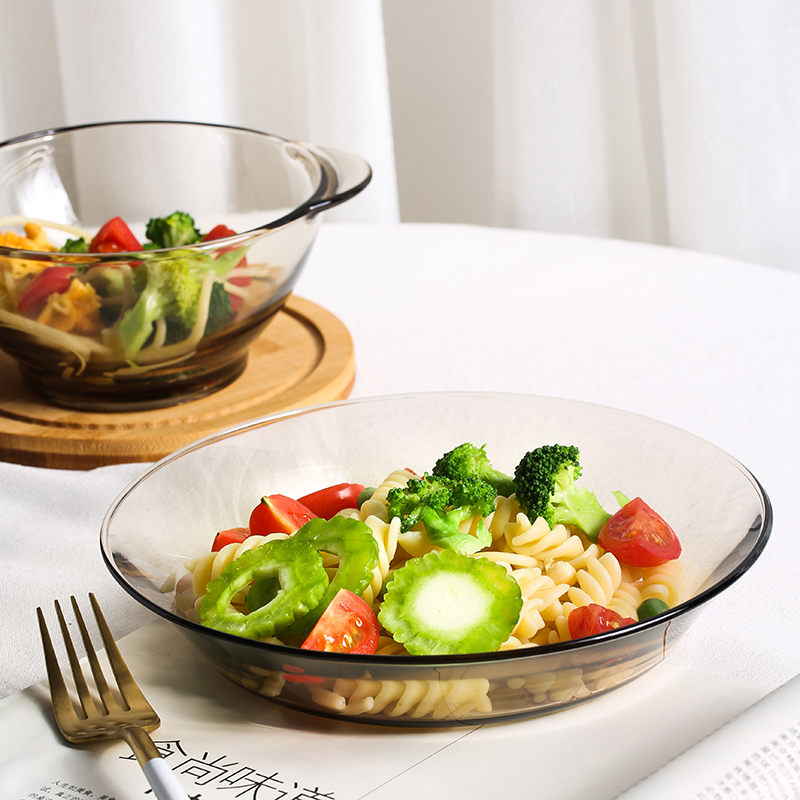 Bo view limited hit northern tempered solar glass tableware suit household creative fruit salad bowls of rice